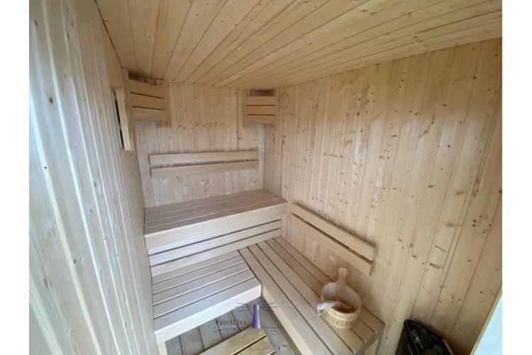 Hausboot Fjord Vela Mit Biosauna In 巴特 外观 照片