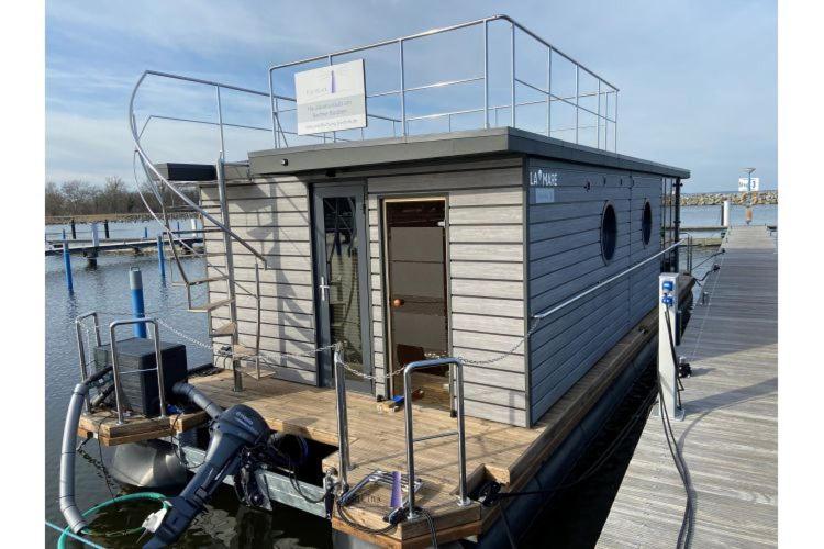 Hausboot Fjord Vela Mit Biosauna In 巴特 外观 照片
